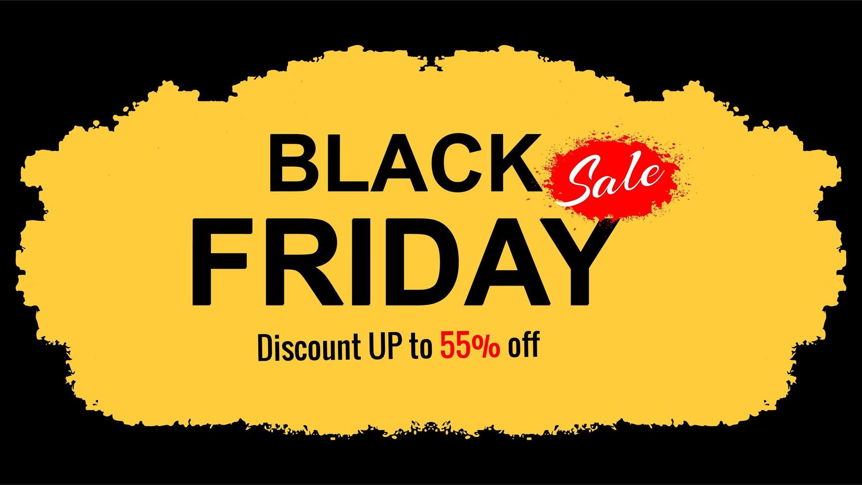 Black Friday Sale Limited Offer Flat Background vector