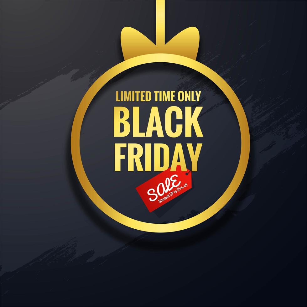 Black Friday Sale Concept Background vector