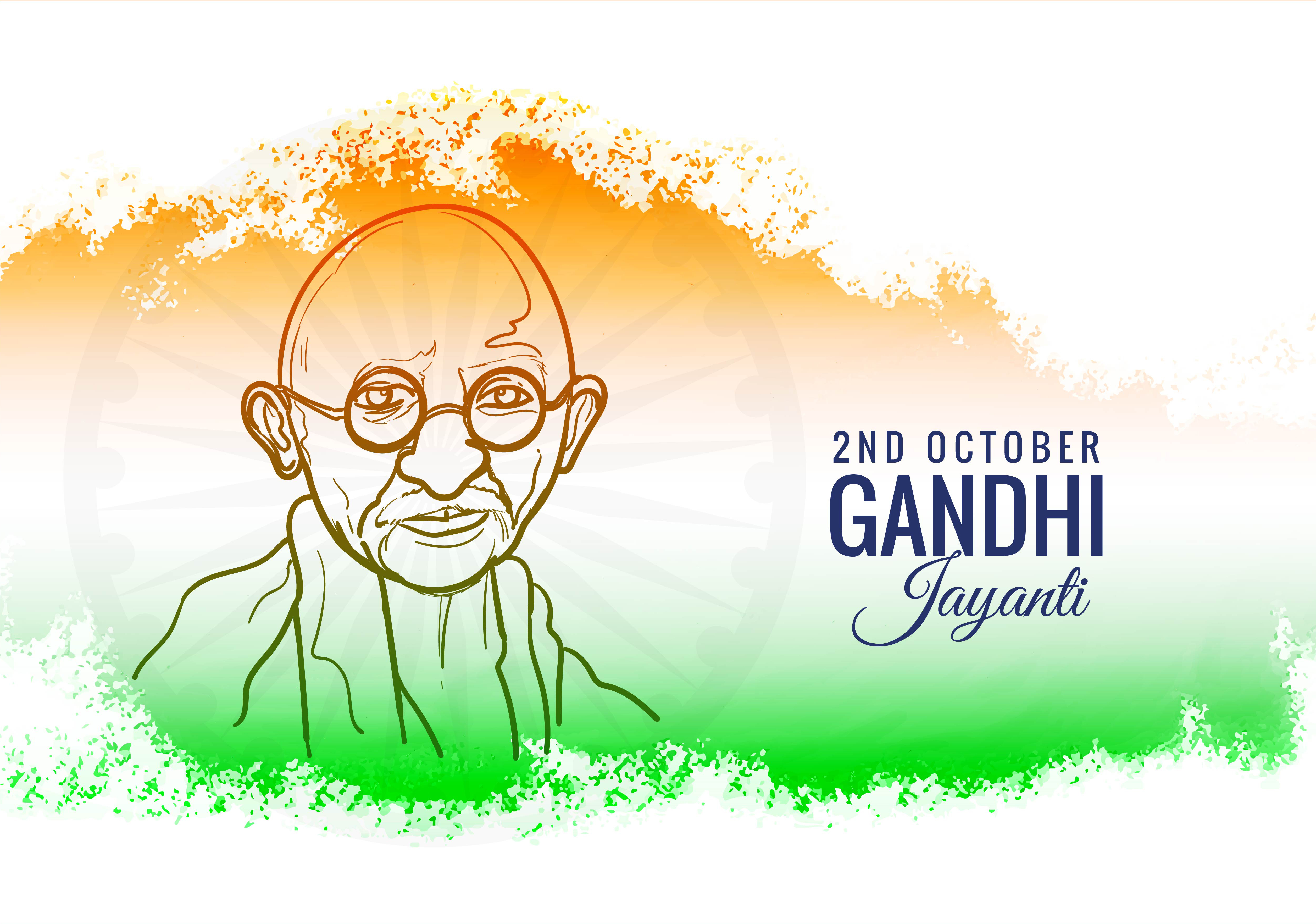 India Background for Gandhi Jayanti Poster 1335235 Vector Art at Vecteezy