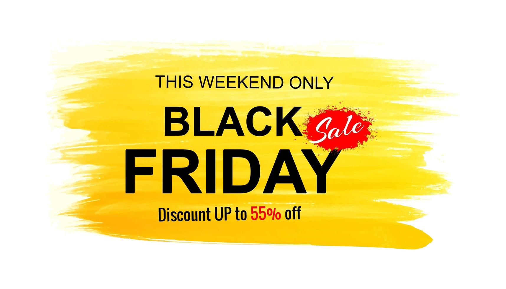 Black Friday sale banner background vector