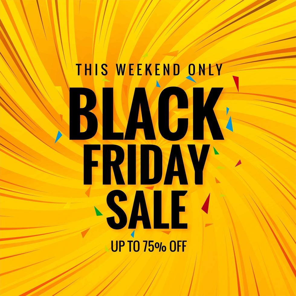 Modern Black Friday sale poster banner background vector