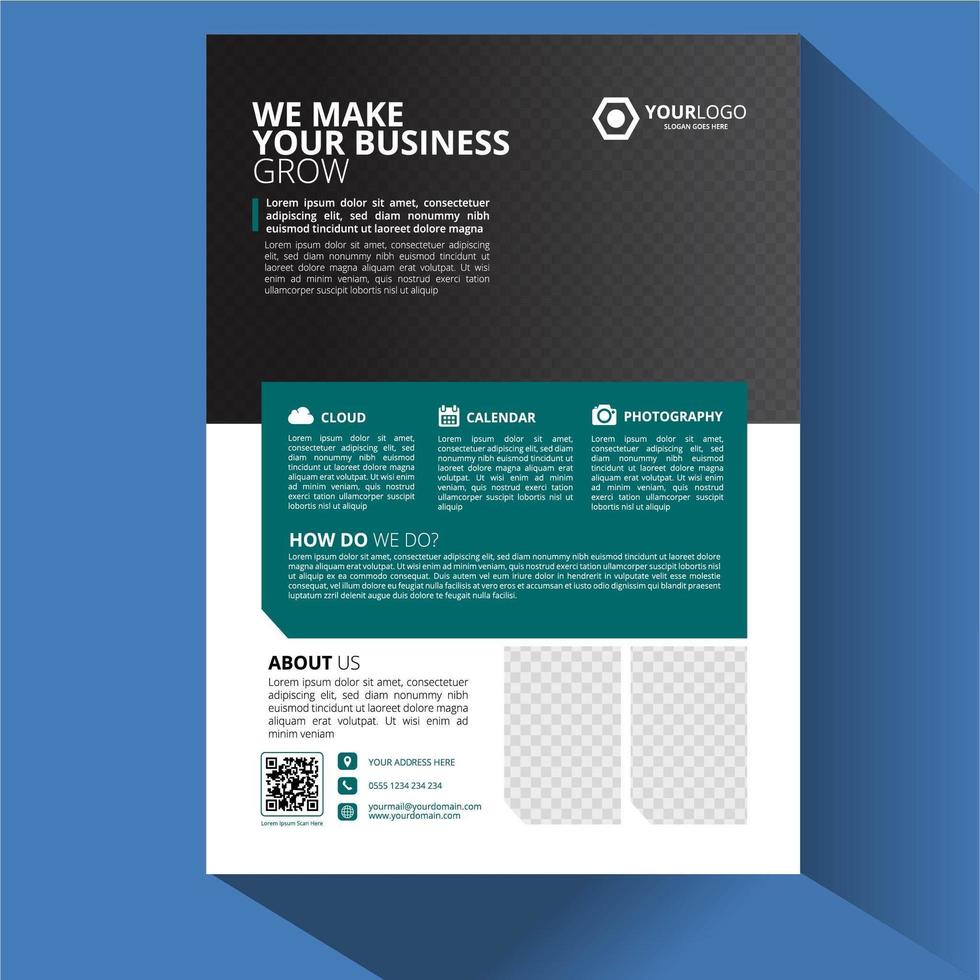 Brochure template layout design vector