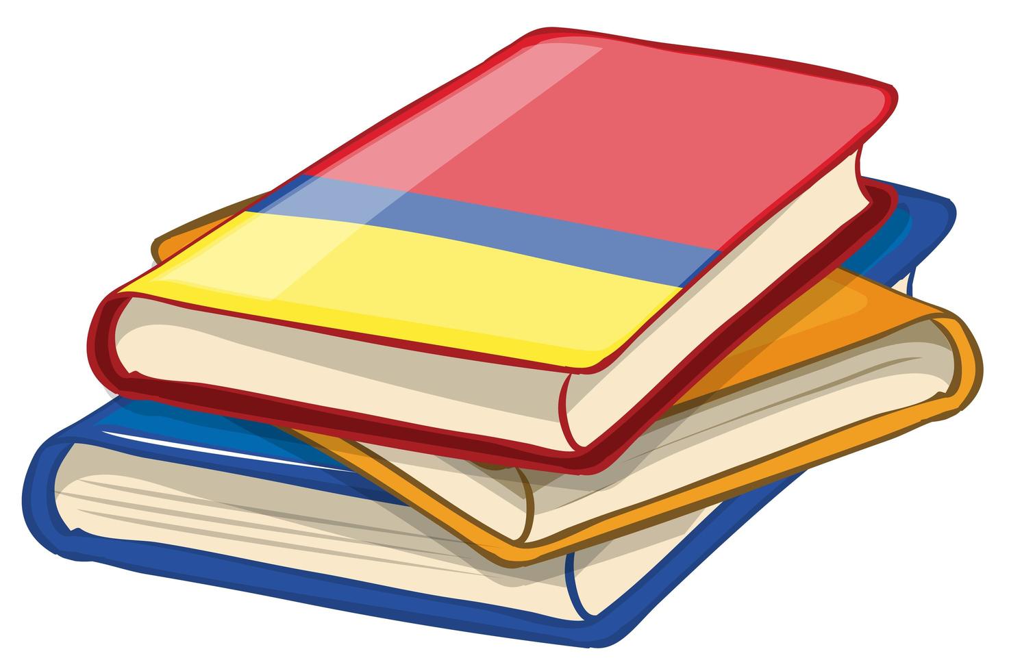 Stack of books vector