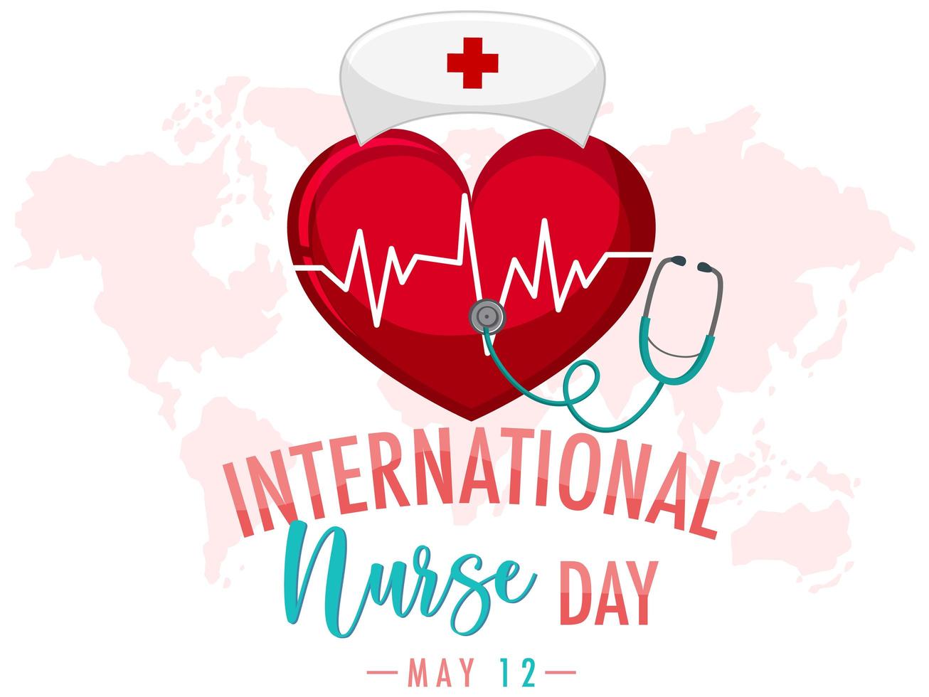 International Nurse Day banner vector