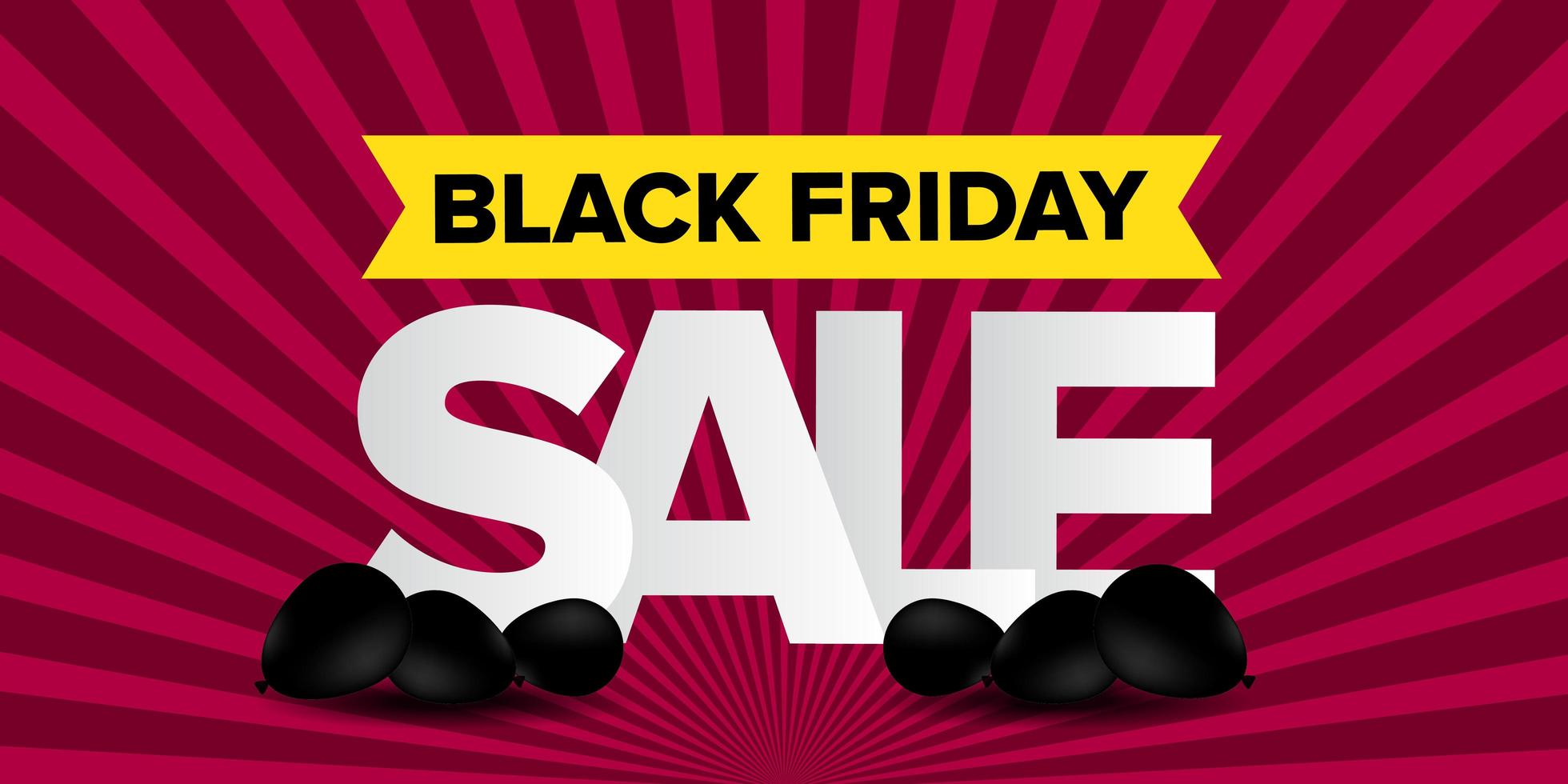 Black Friday Sale Banner Design  vector