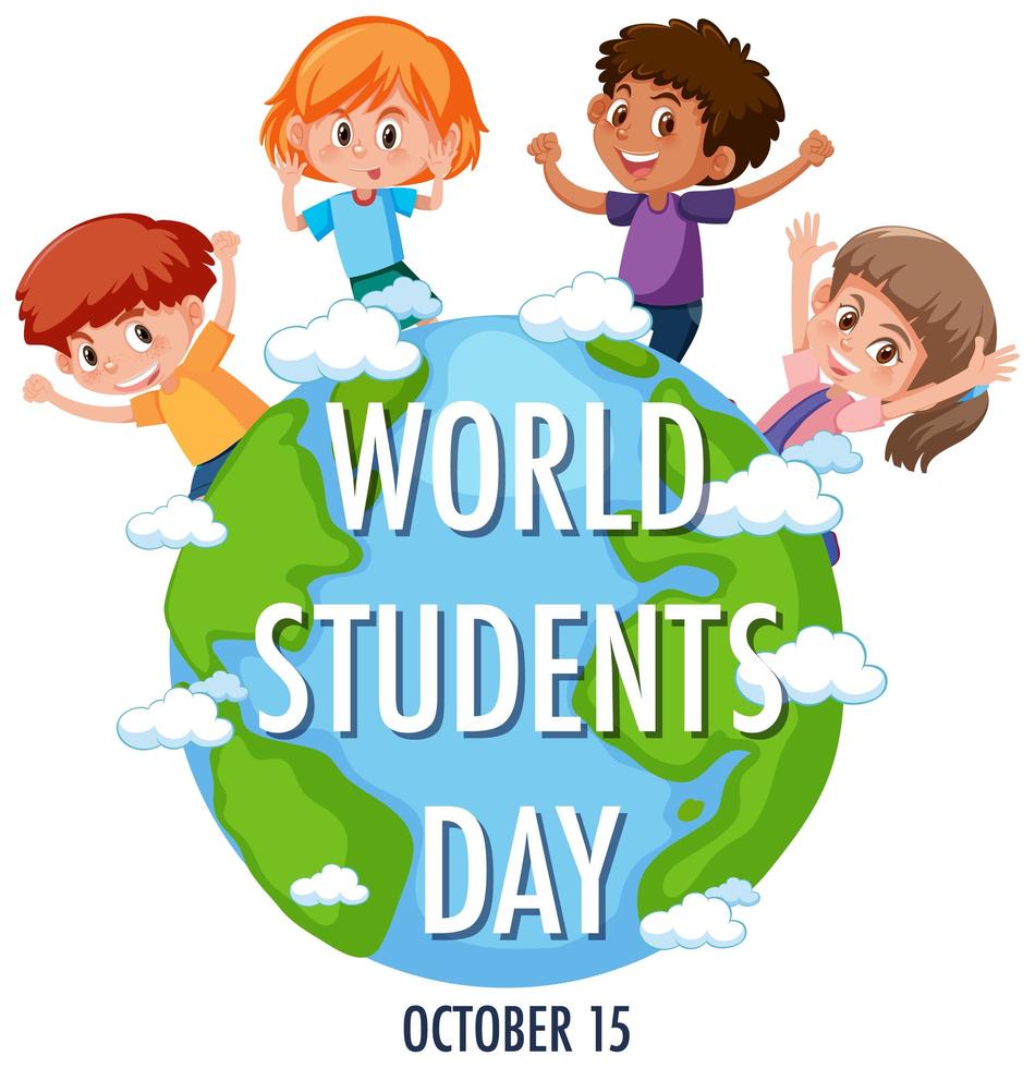 World Students Day banner vector