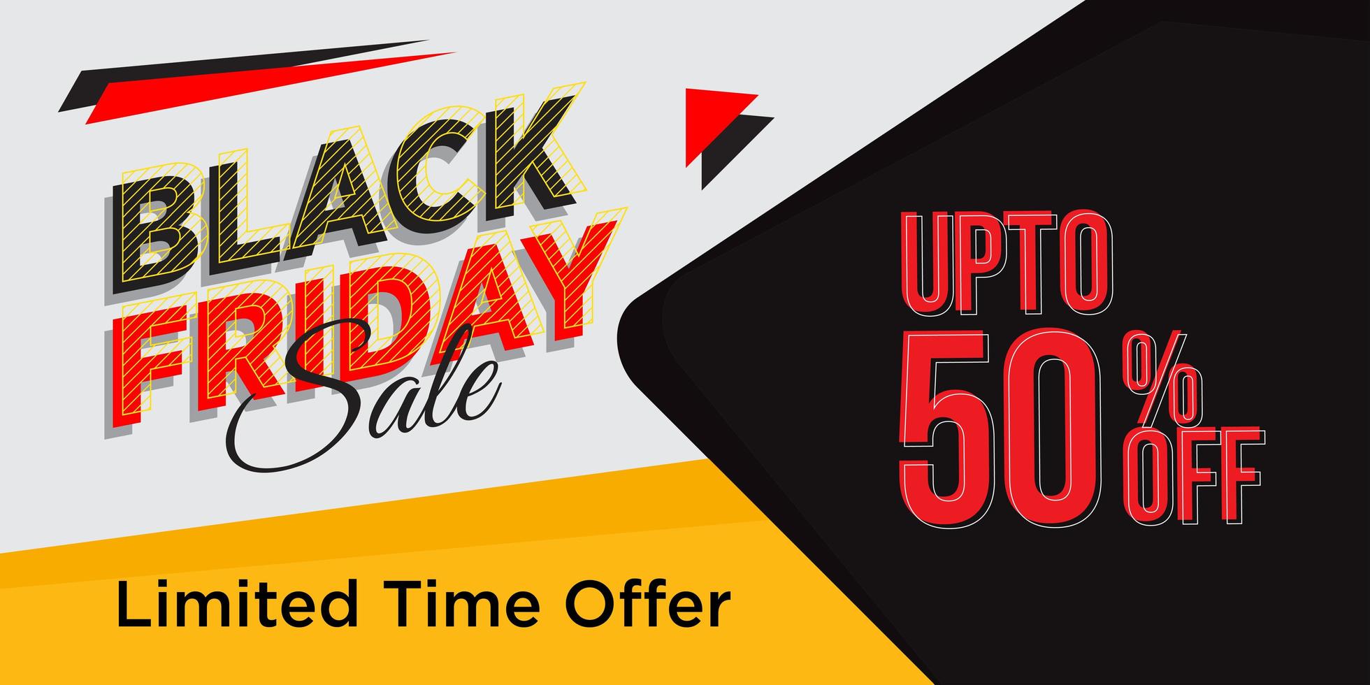 Black Friday Sale Banner  vector