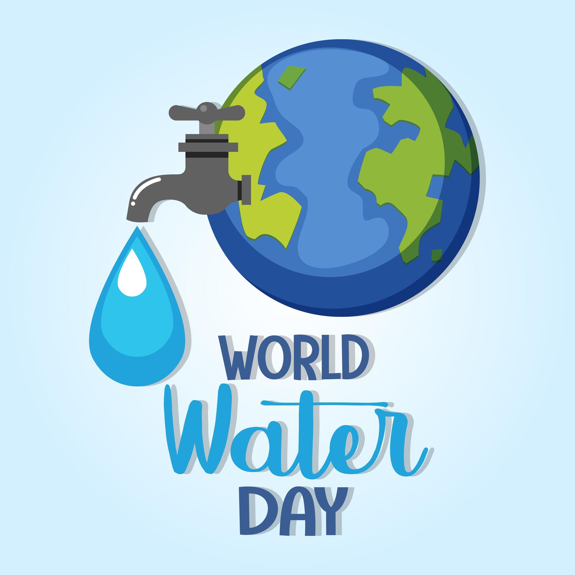 World water day celebration banner 1338101 Vector Art at Vecteezy