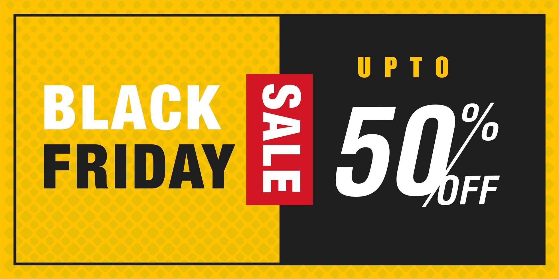 Black Friday Sale Banner Design Template  vector