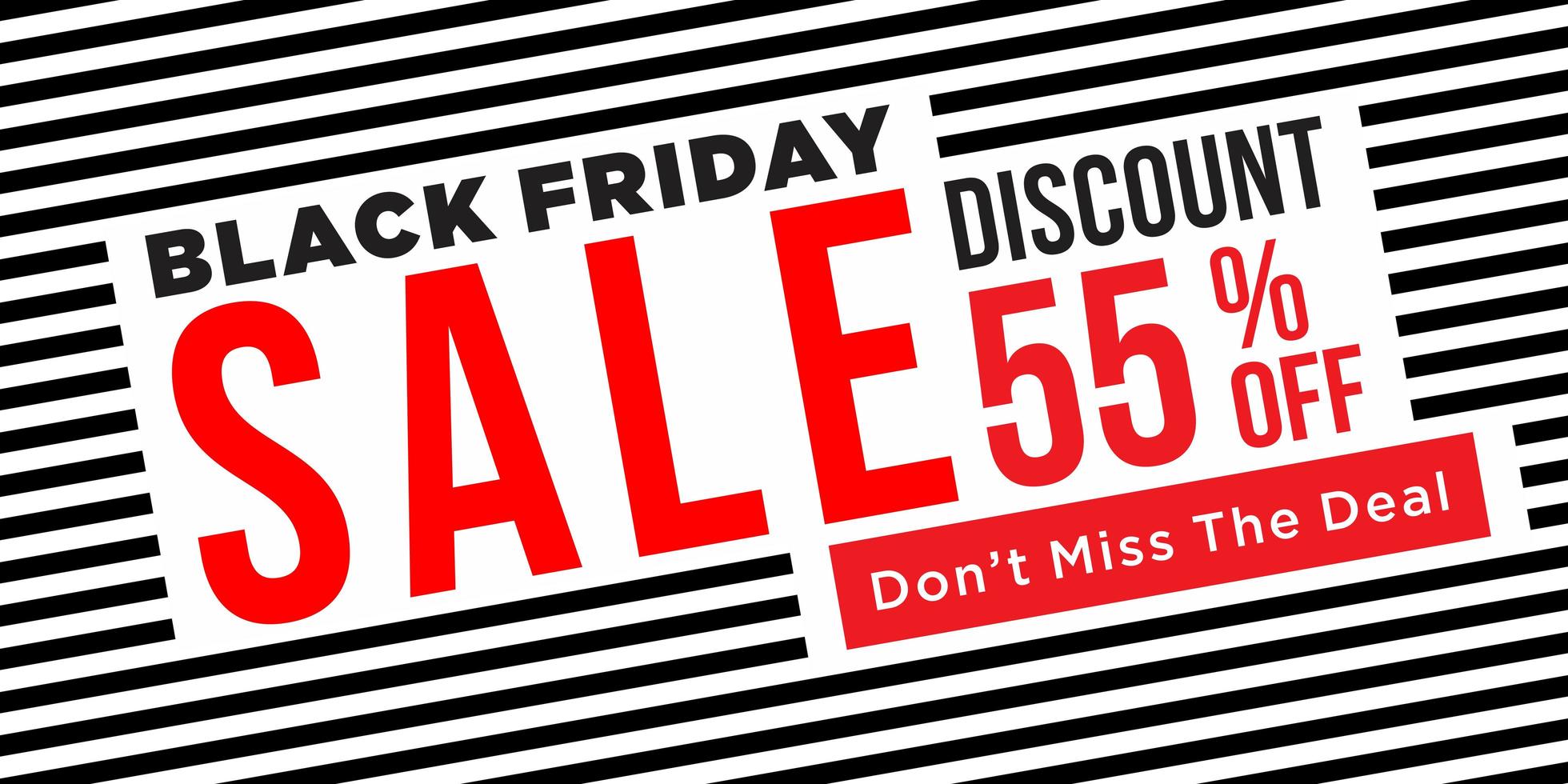 Black Friday Sale Banner  vector