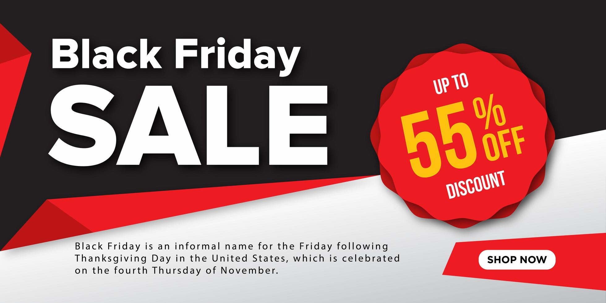 Black Friday Sale Banner  vector