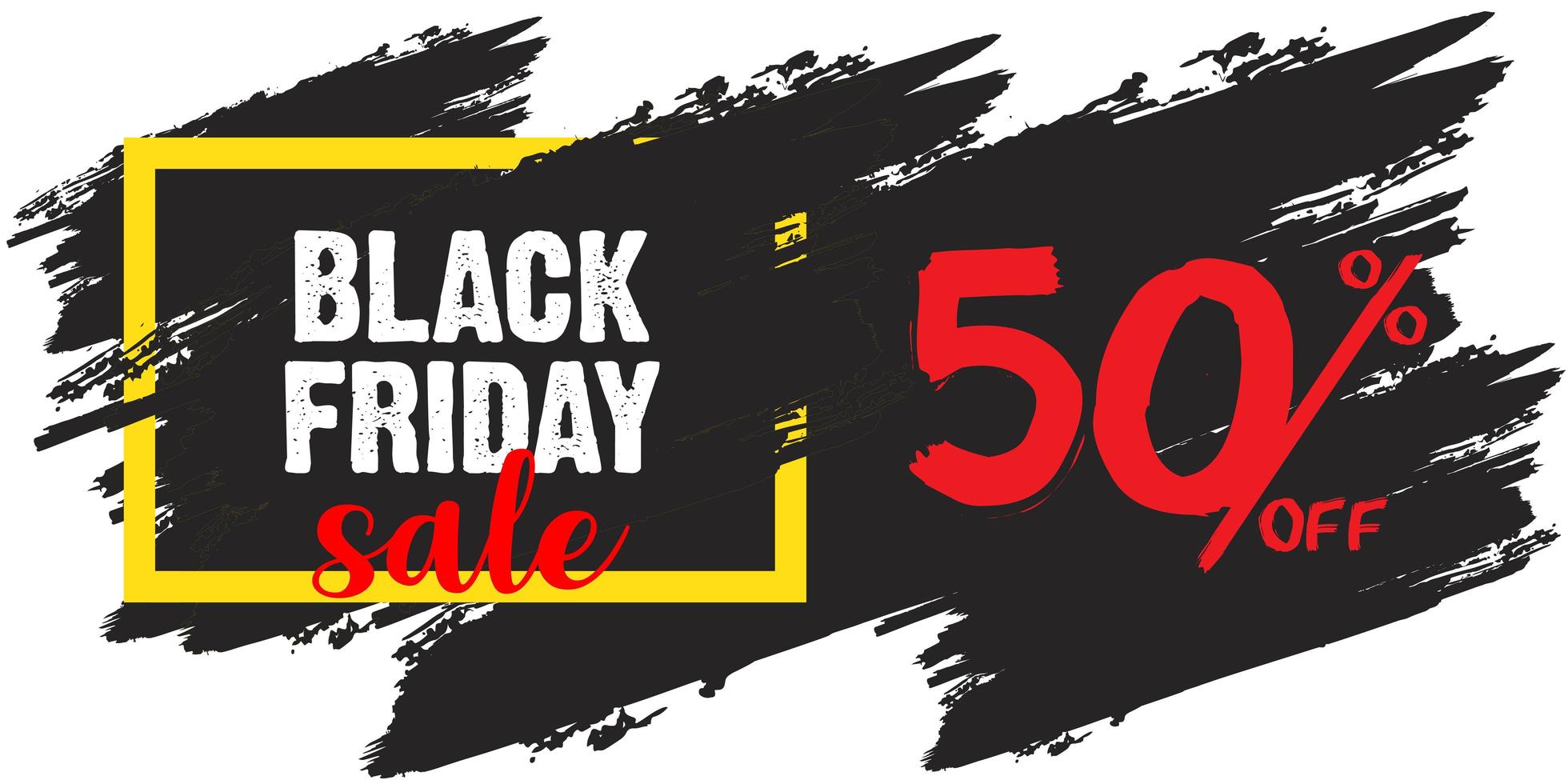 Black Friday Sale Banner Design Template  vector