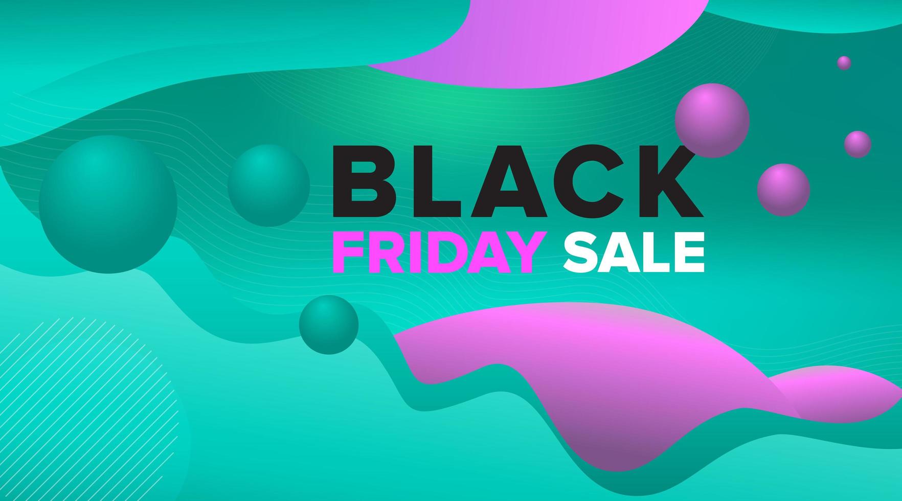 diseño de banner de venta de viernes negro vector