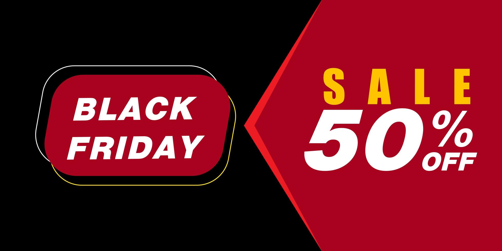 Black Friday Sale Banner Design Template  vector