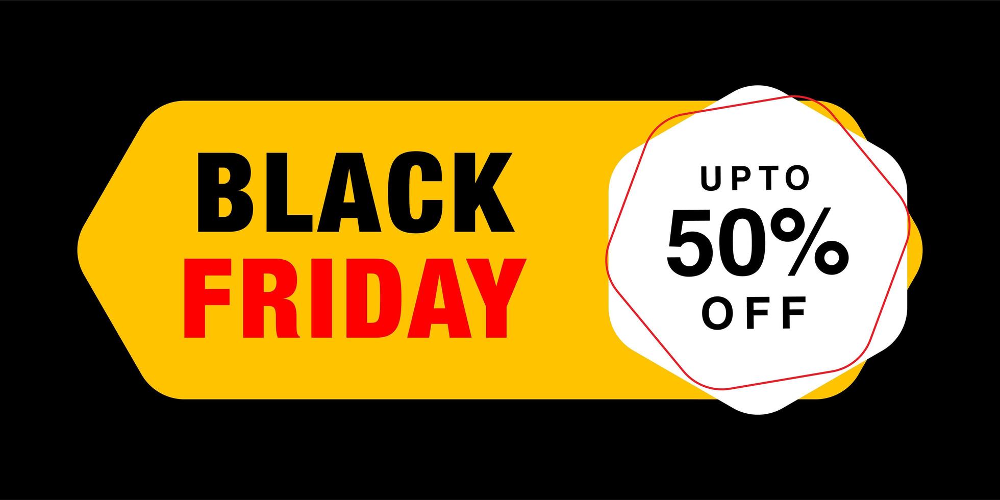 Black Friday Sale Banner Design Template  vector