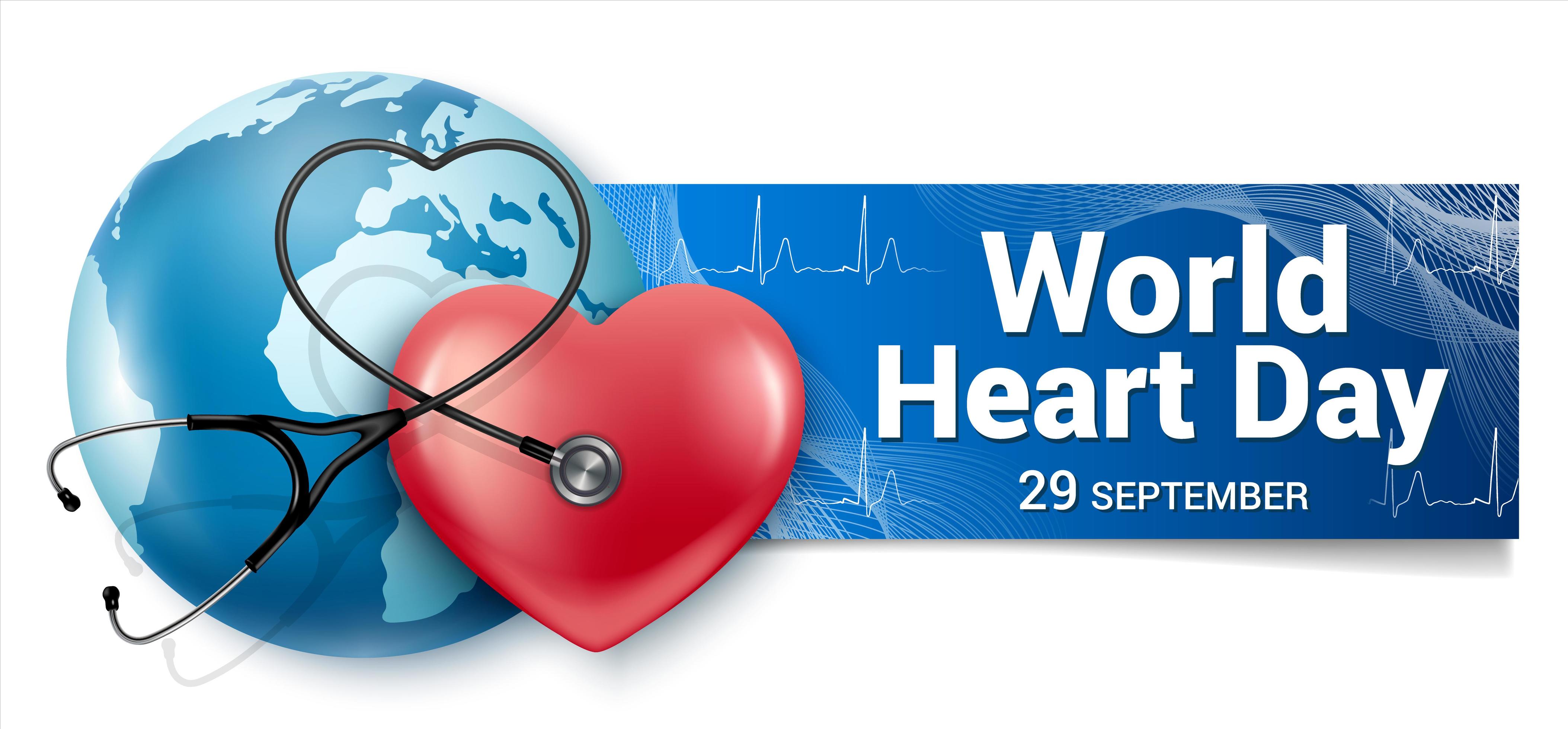 World heart day banner 1338215 Vector Art at Vecteezy