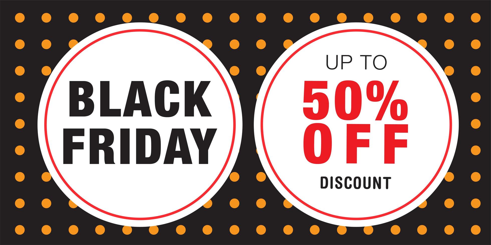 Black Friday Sale Banner Design Template  vector