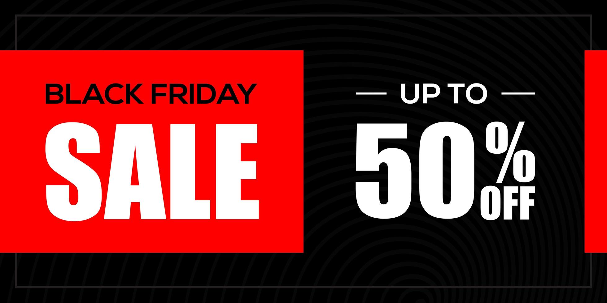 Black Friday Sale Banner Design Template  vector