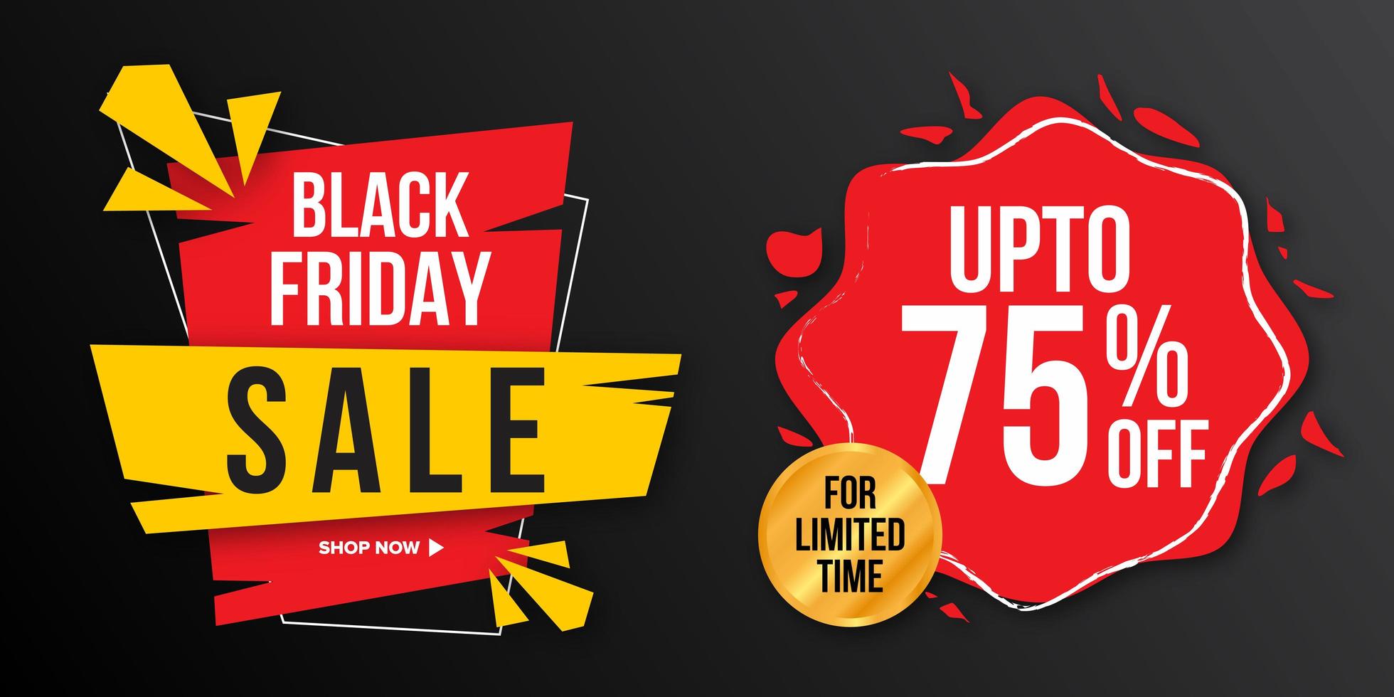 Black Friday Sale Banner  vector