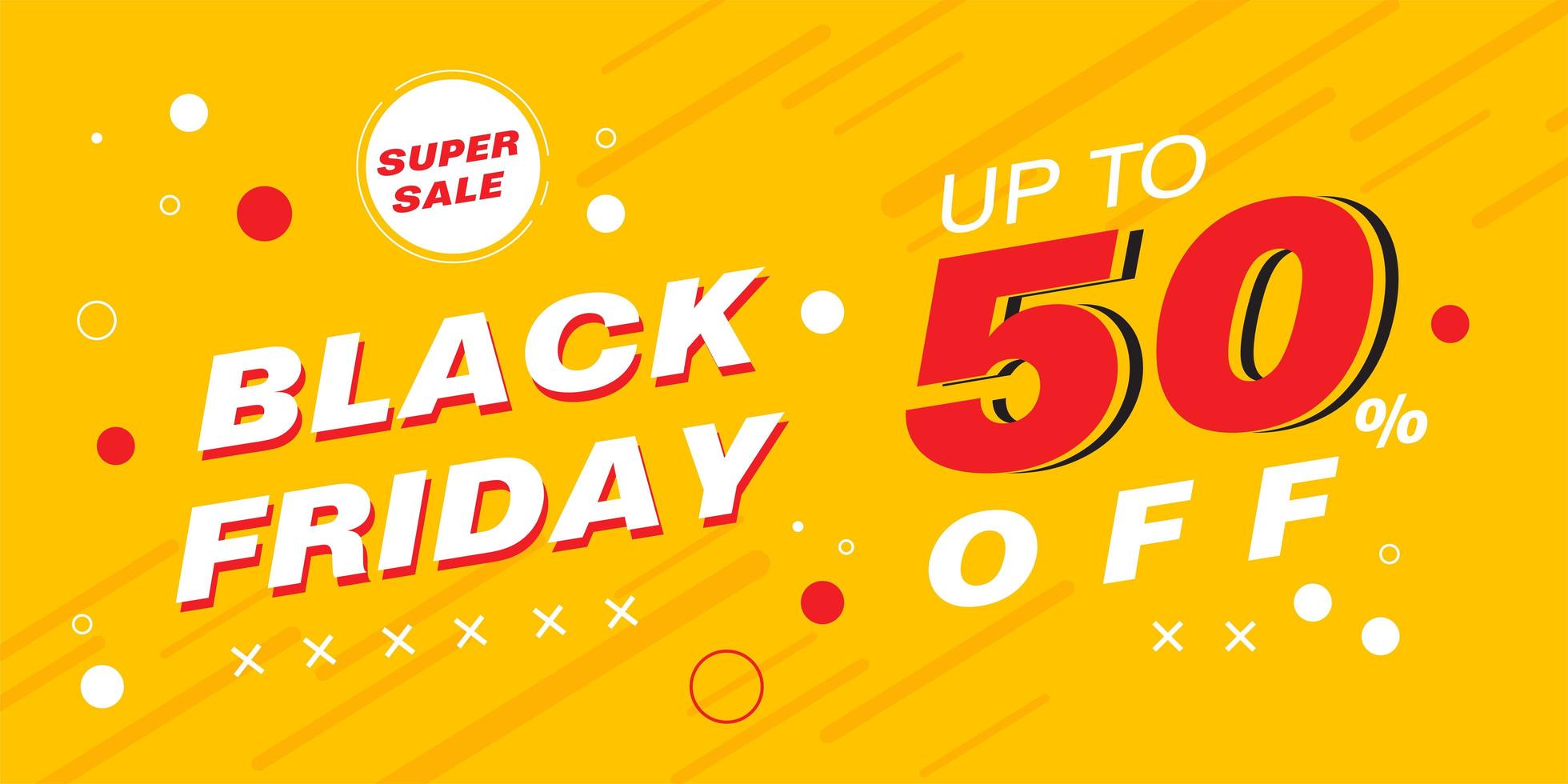 Black Friday Sale Banner Design Template  vector