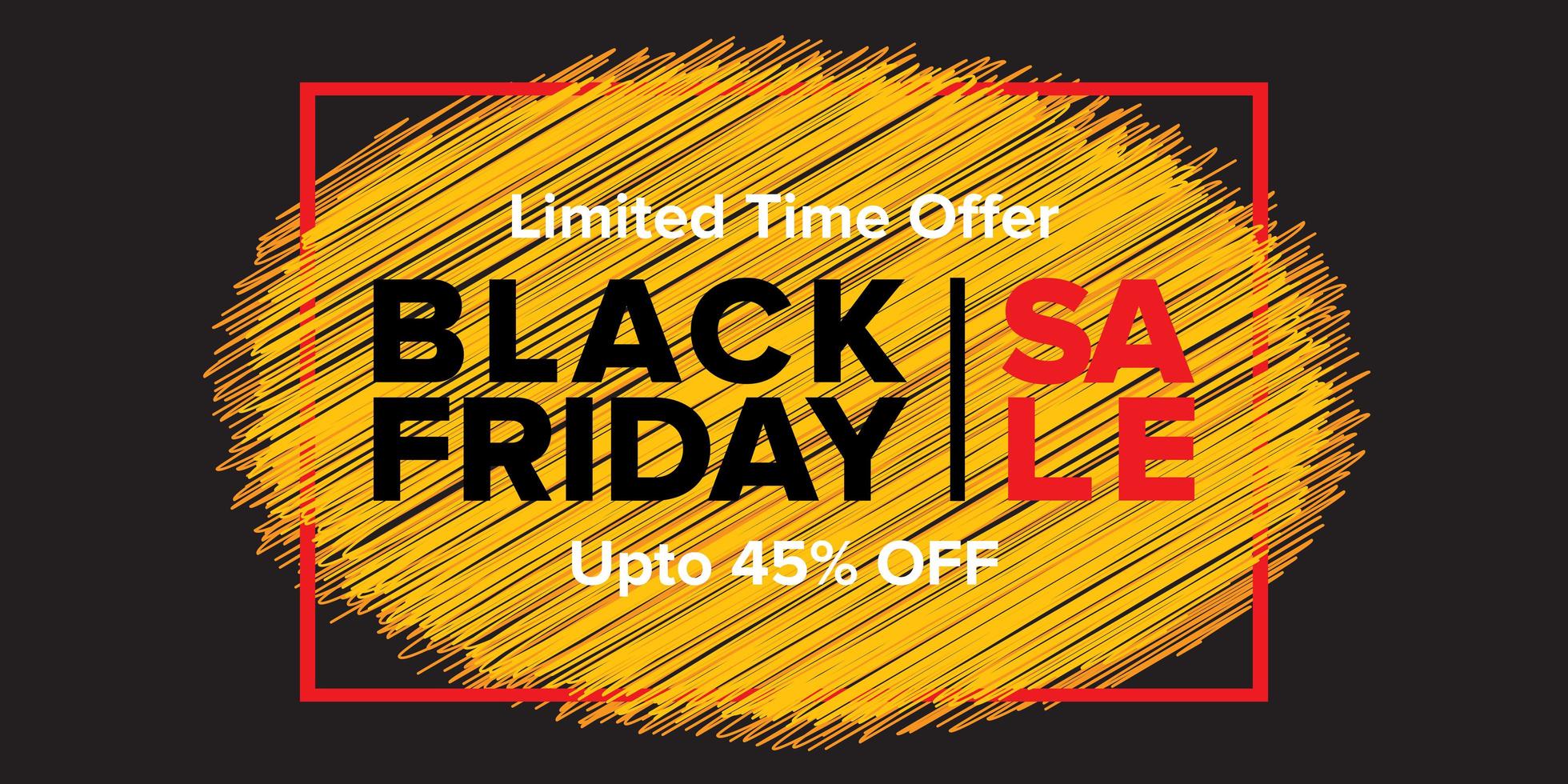 Black Friday Sale Banner Design  vector