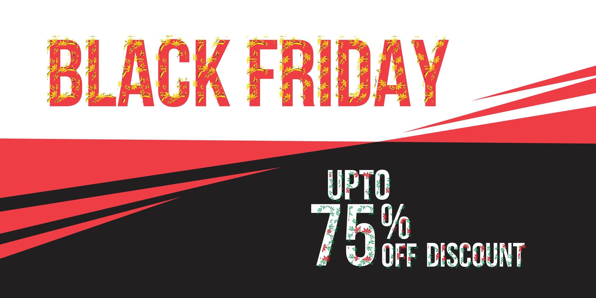 Black Friday Sale Banner Design  vector