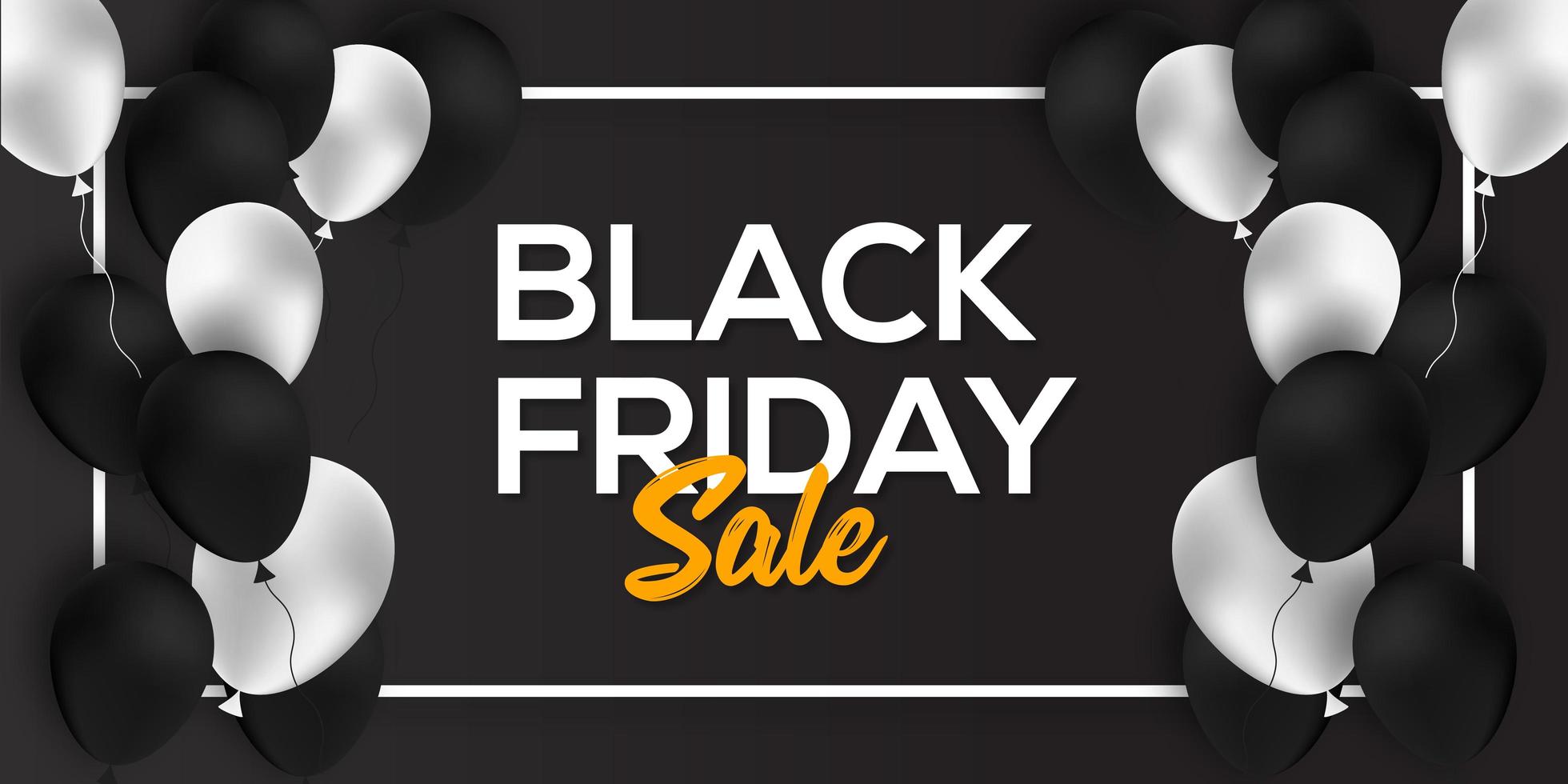 Black Friday Sale Banner Design Template  vector