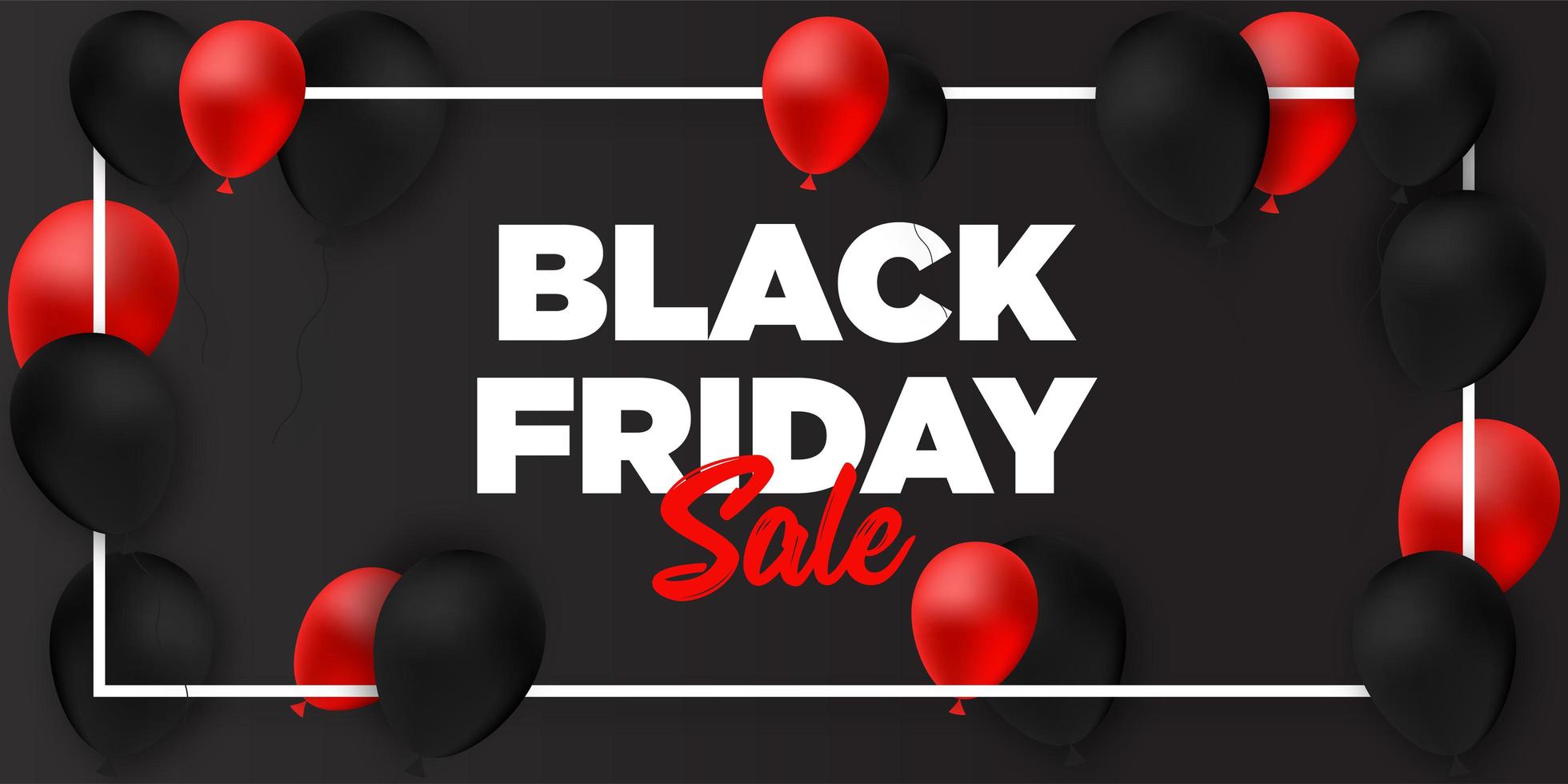 Black Friday Sale Banner Design Template  vector