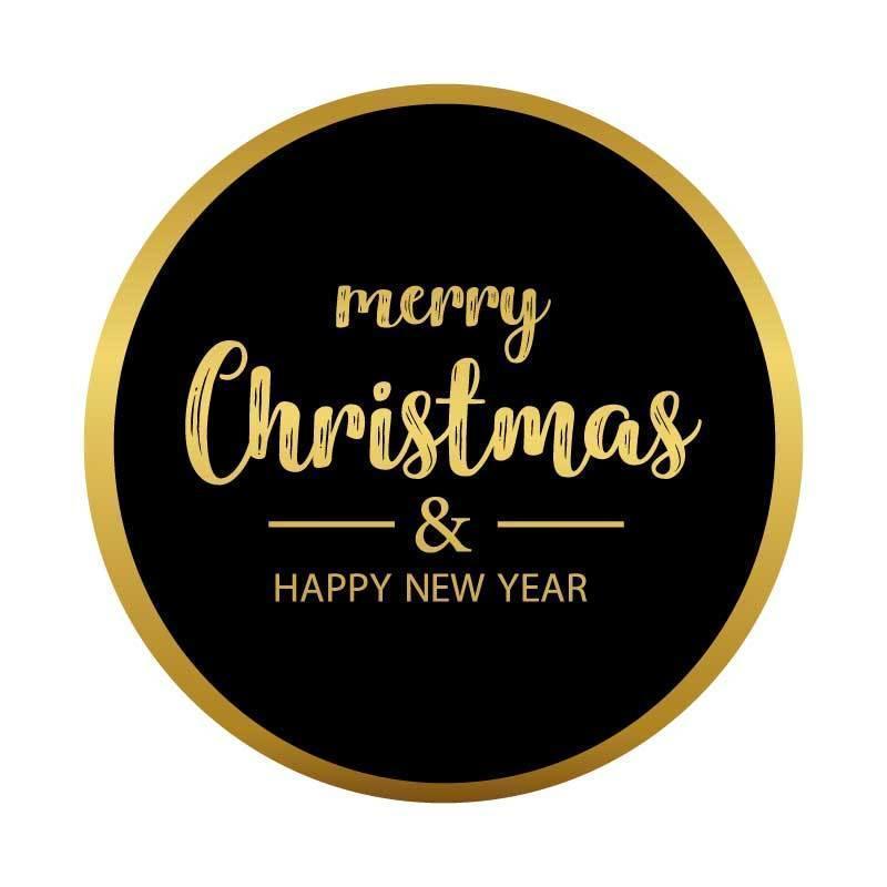 Merry Christmas and Happy New Year vector