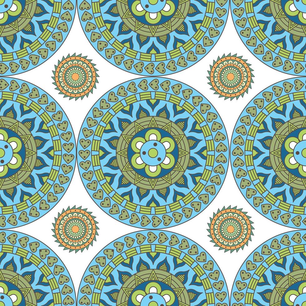 fondo de patrón de mandala vector