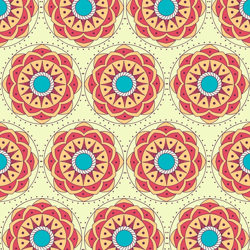 fondo de patrón de mandala vector