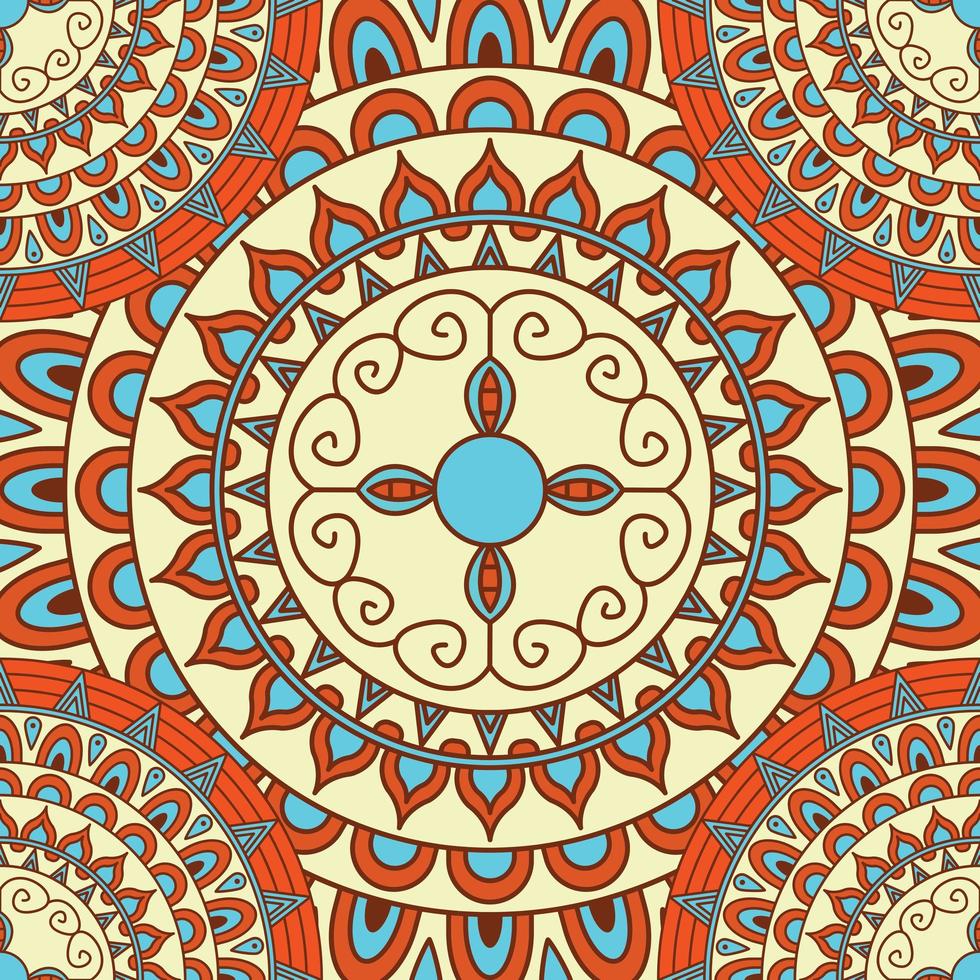 Creative Seamless Mandala Background vector