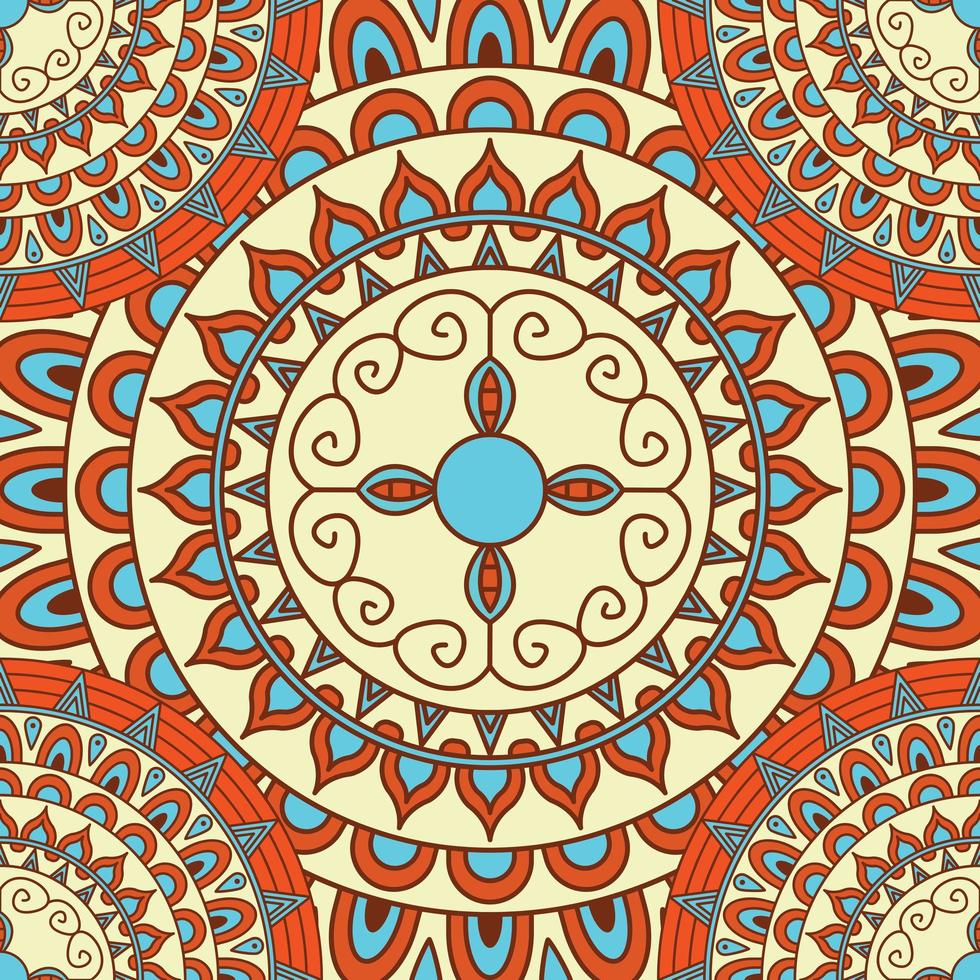 Creative Seamless Mandala Background vector
