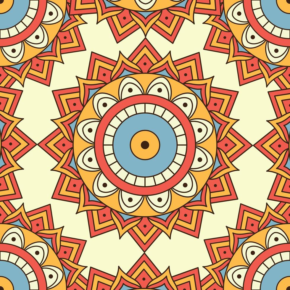 mandala de colores de fondo transparente vector