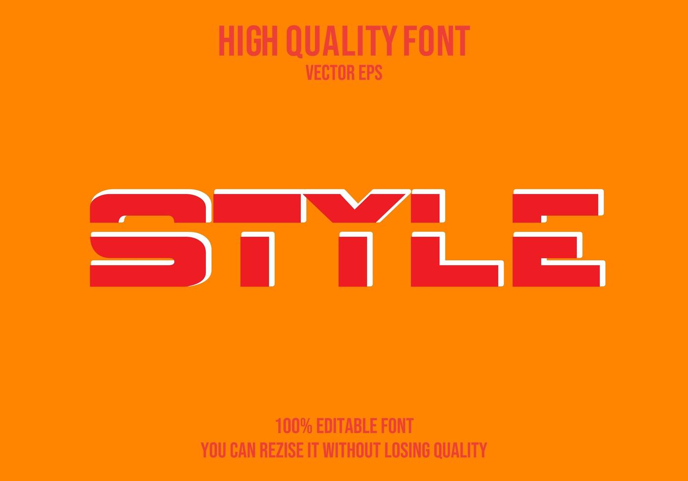 Style Editable Text Effect vector