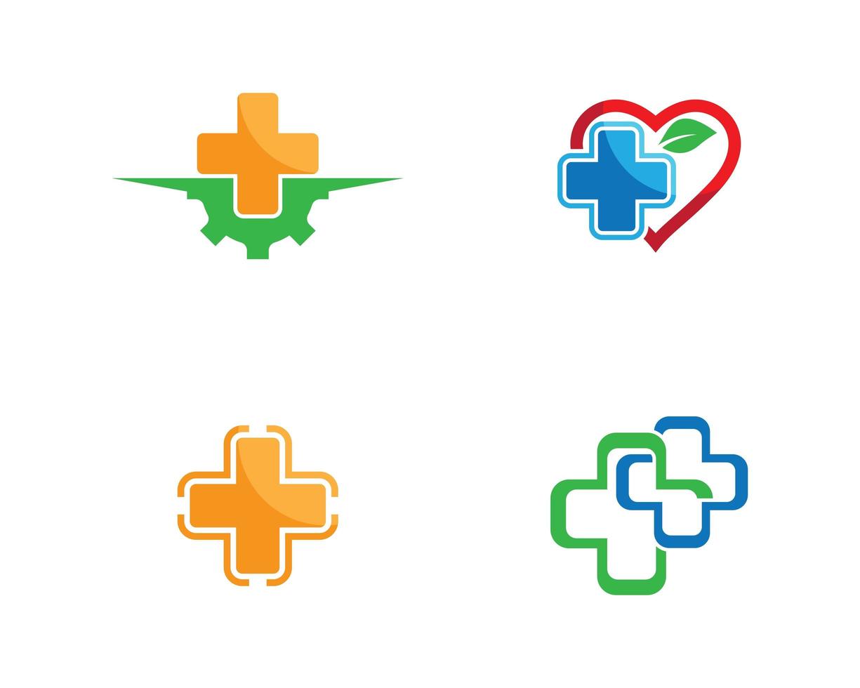 Medical logos design set  vector
