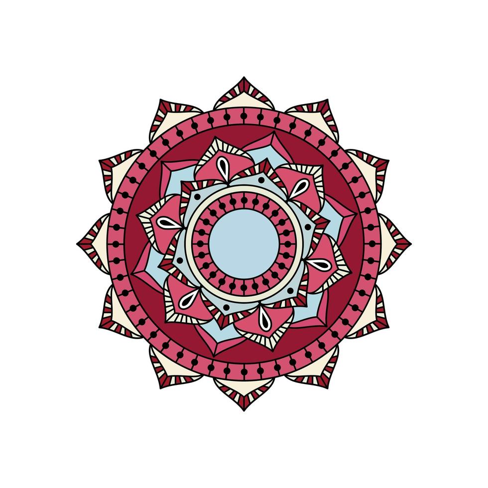 Red Mandala Design vector