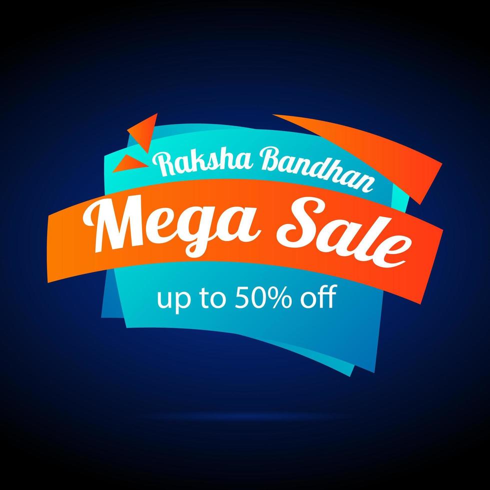 Happy Raksha Bandhan sale banner  vector