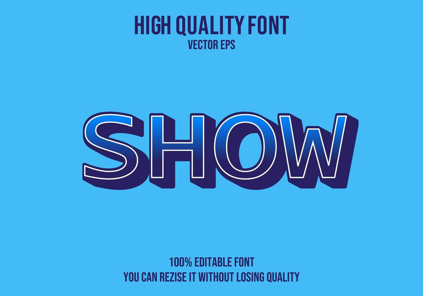 Show  Premium Text Effect vector