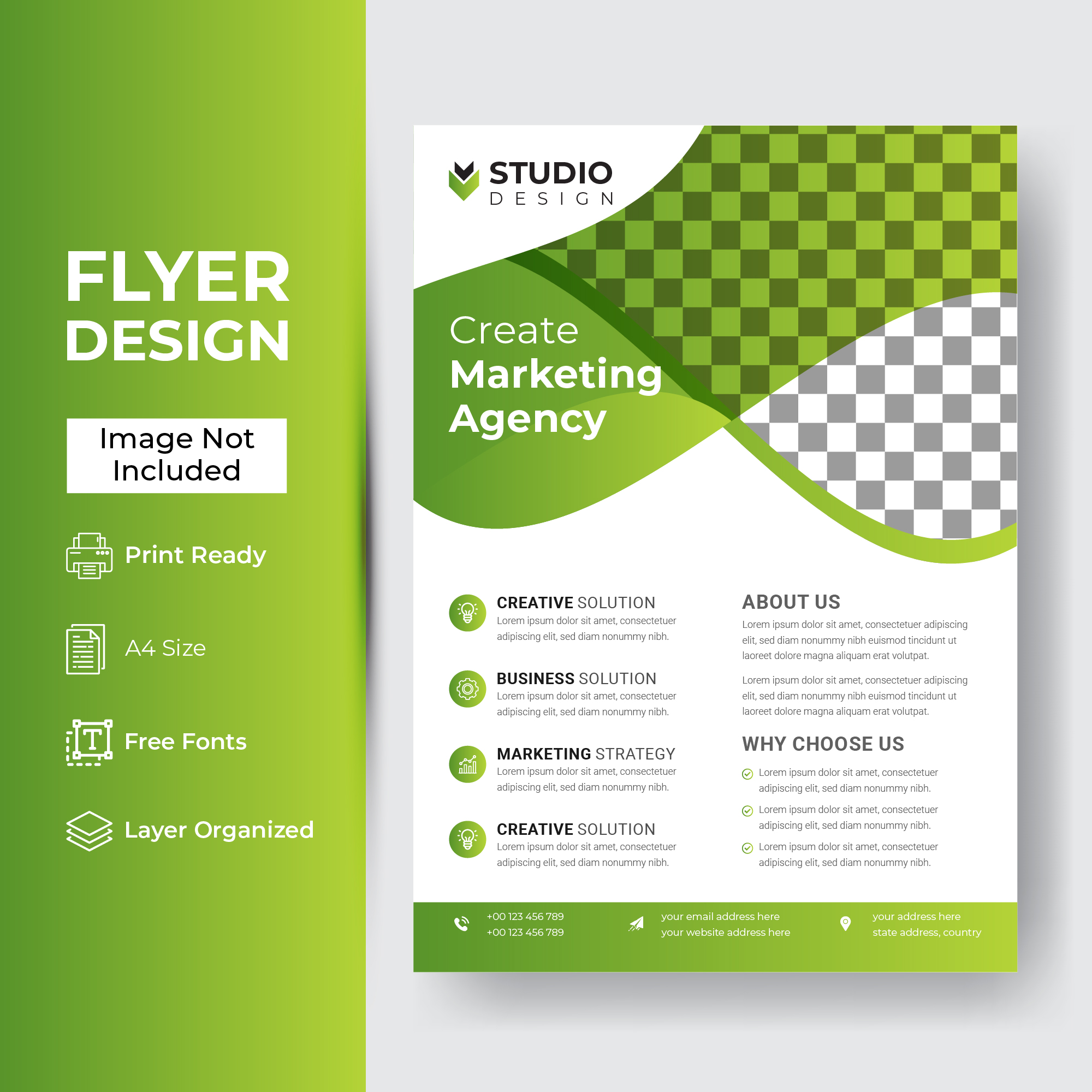 Business Brochure Flyer Design Layout Template In Size Download Free Vectors Clipart Graphics Vector Art
