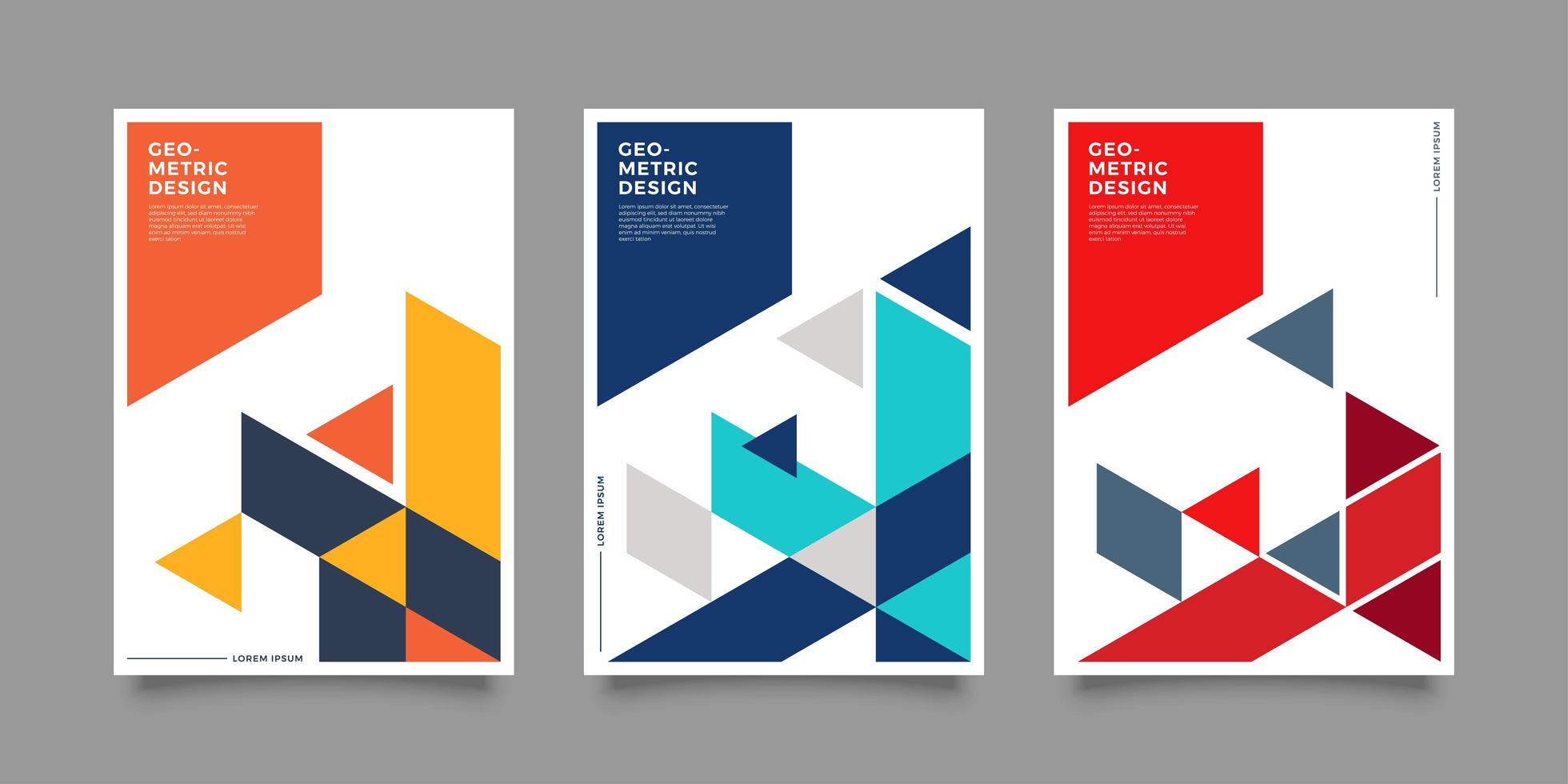 Geometric Cover Corporate vector