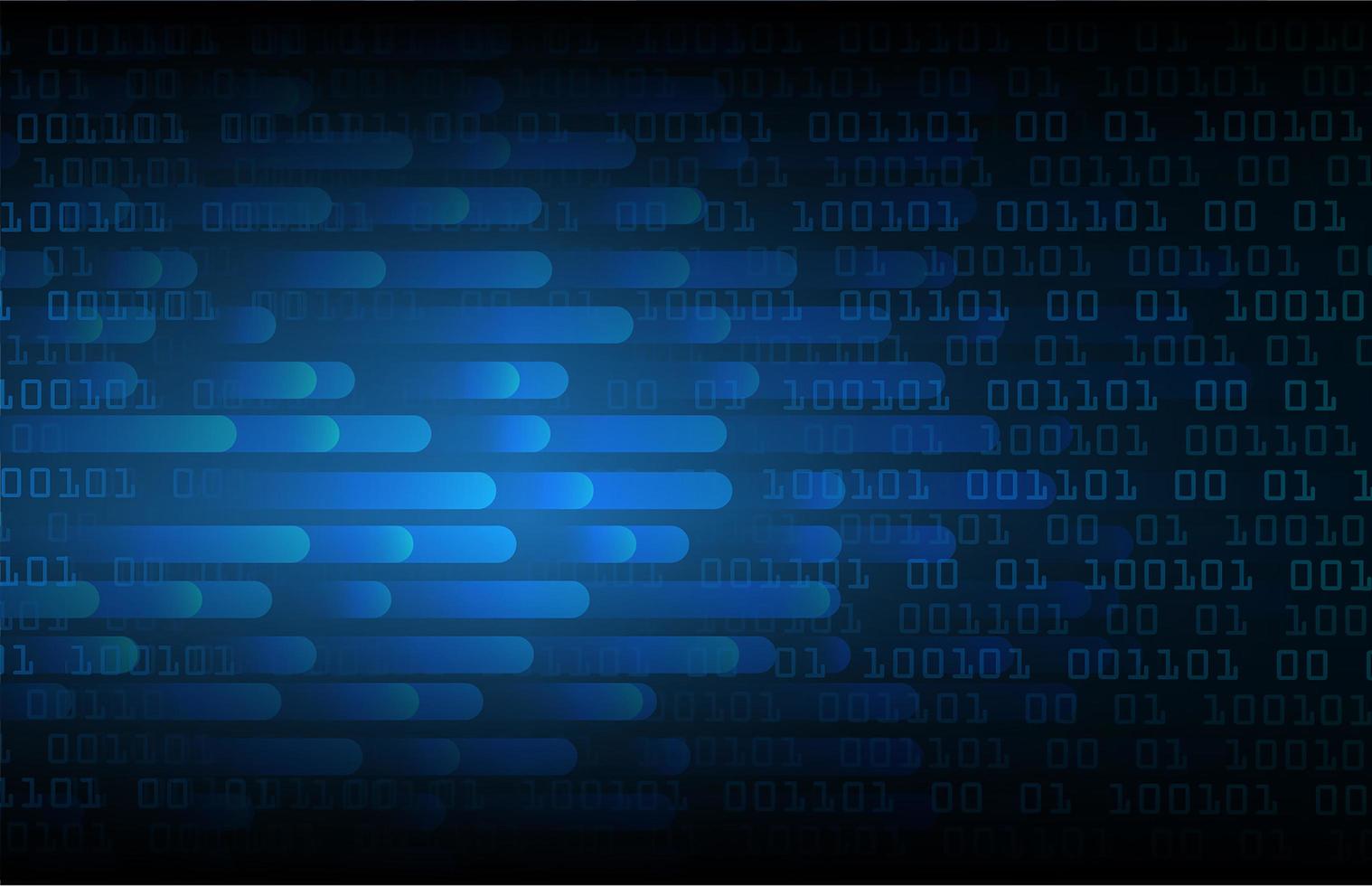 Blue cyber circuit future technology background vector