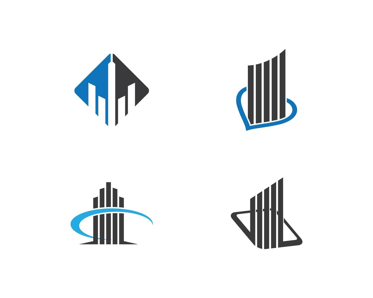 Real estate logo images set vector