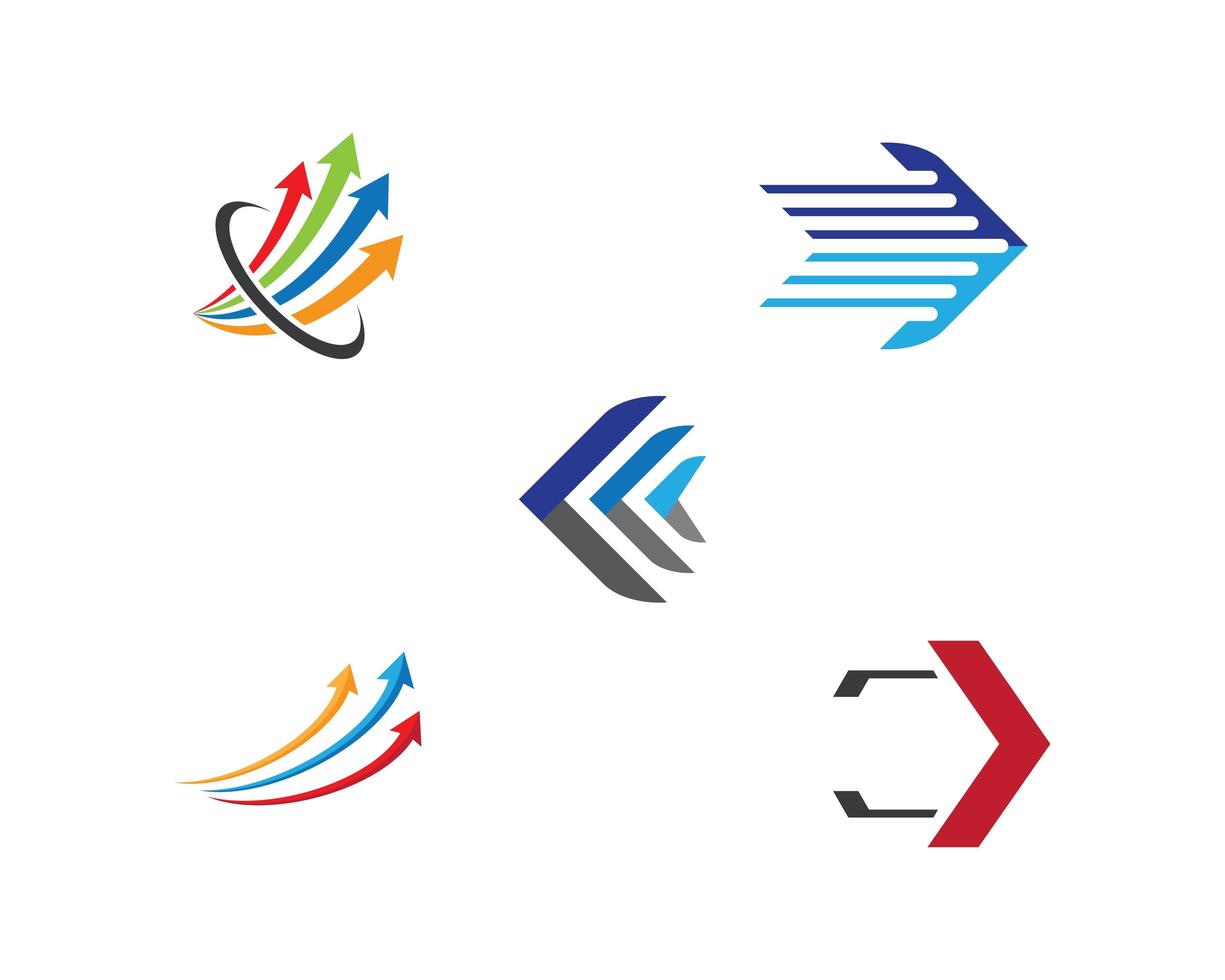 Arrow logo images set vector