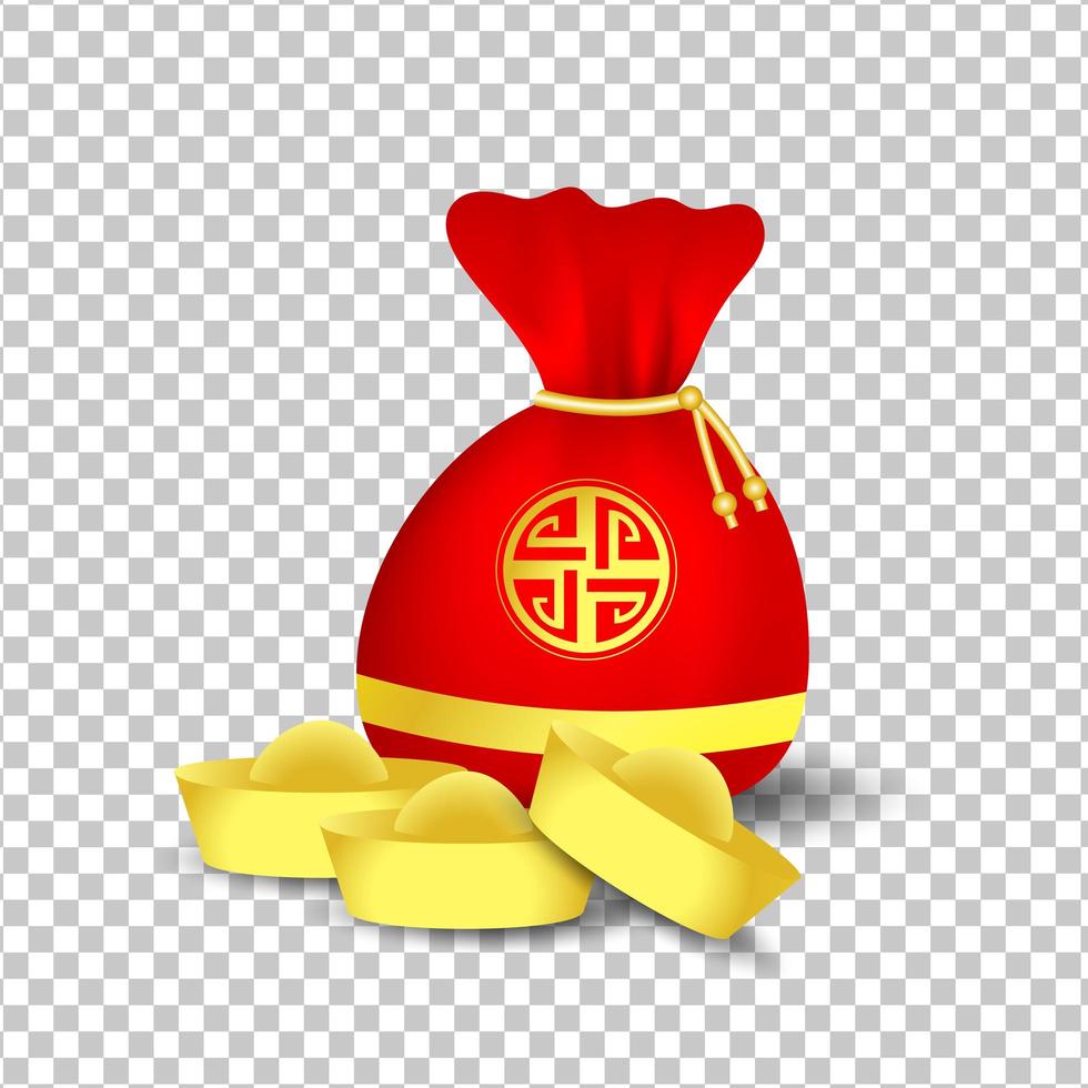 Red bag for Chinese New Yea vector