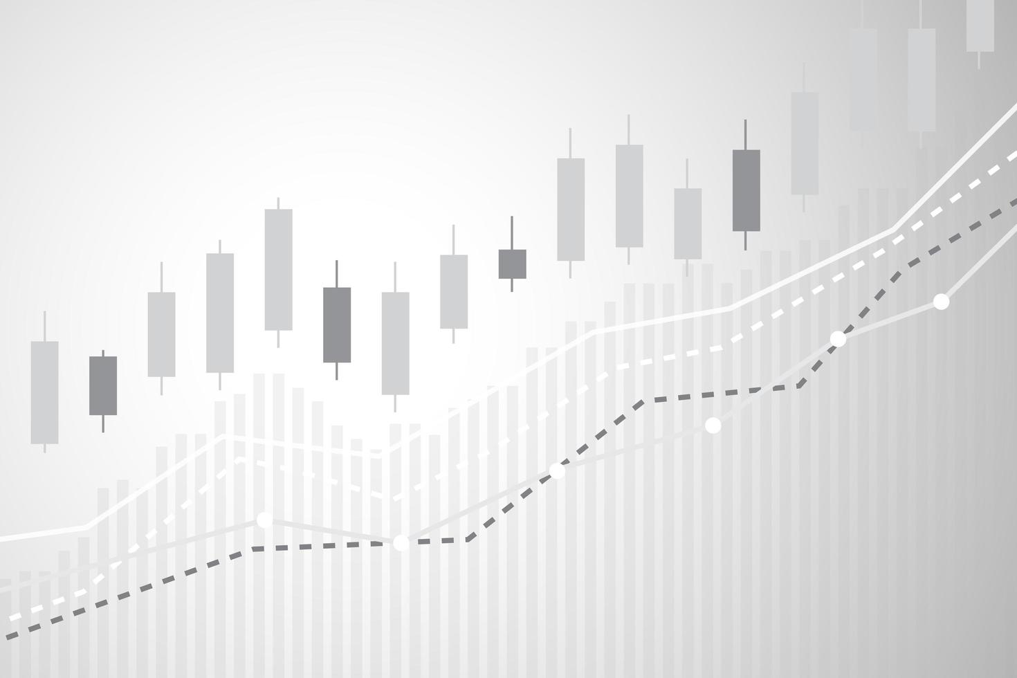 Digital currency with Candle stick vector