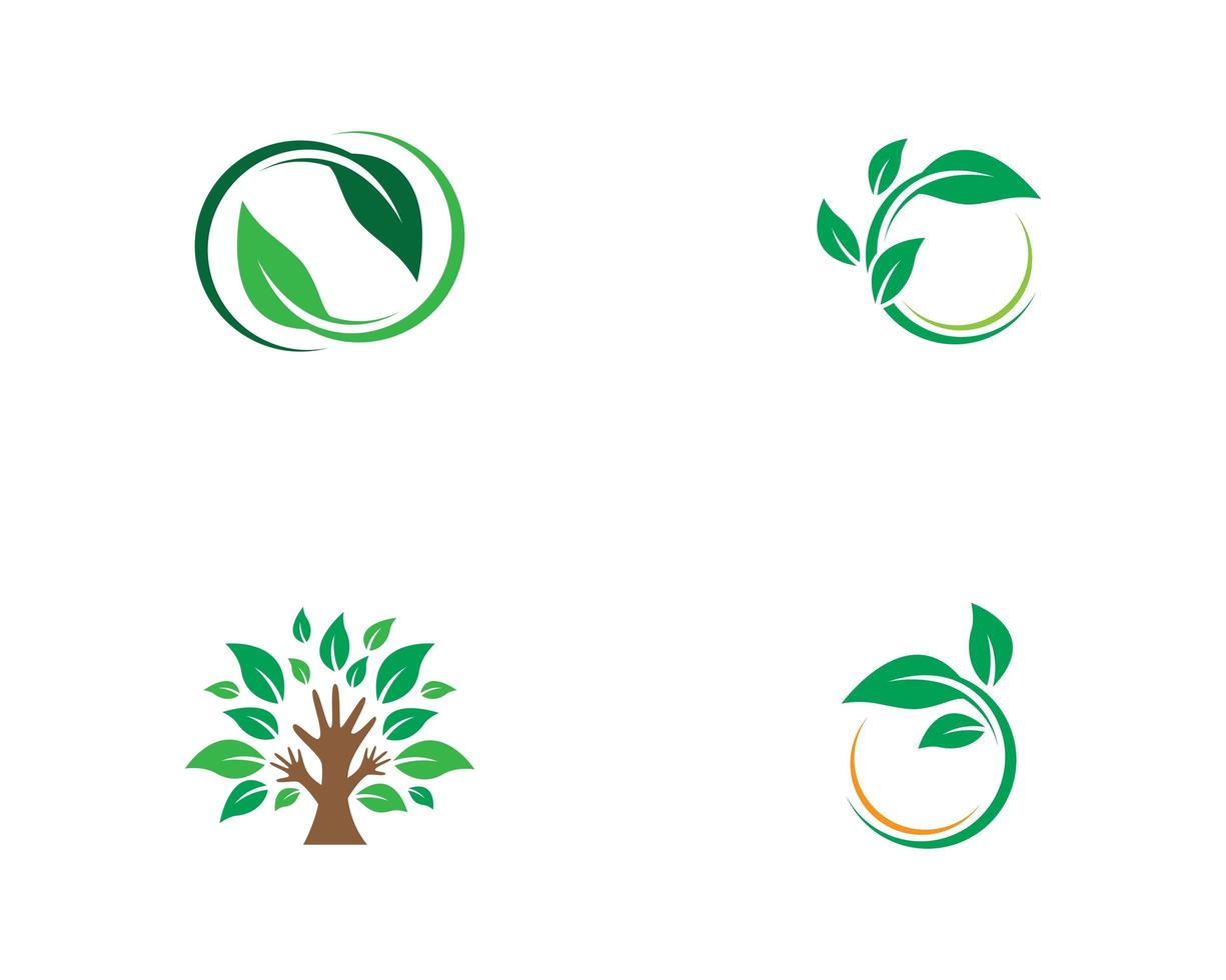 Set of ecology icons vector