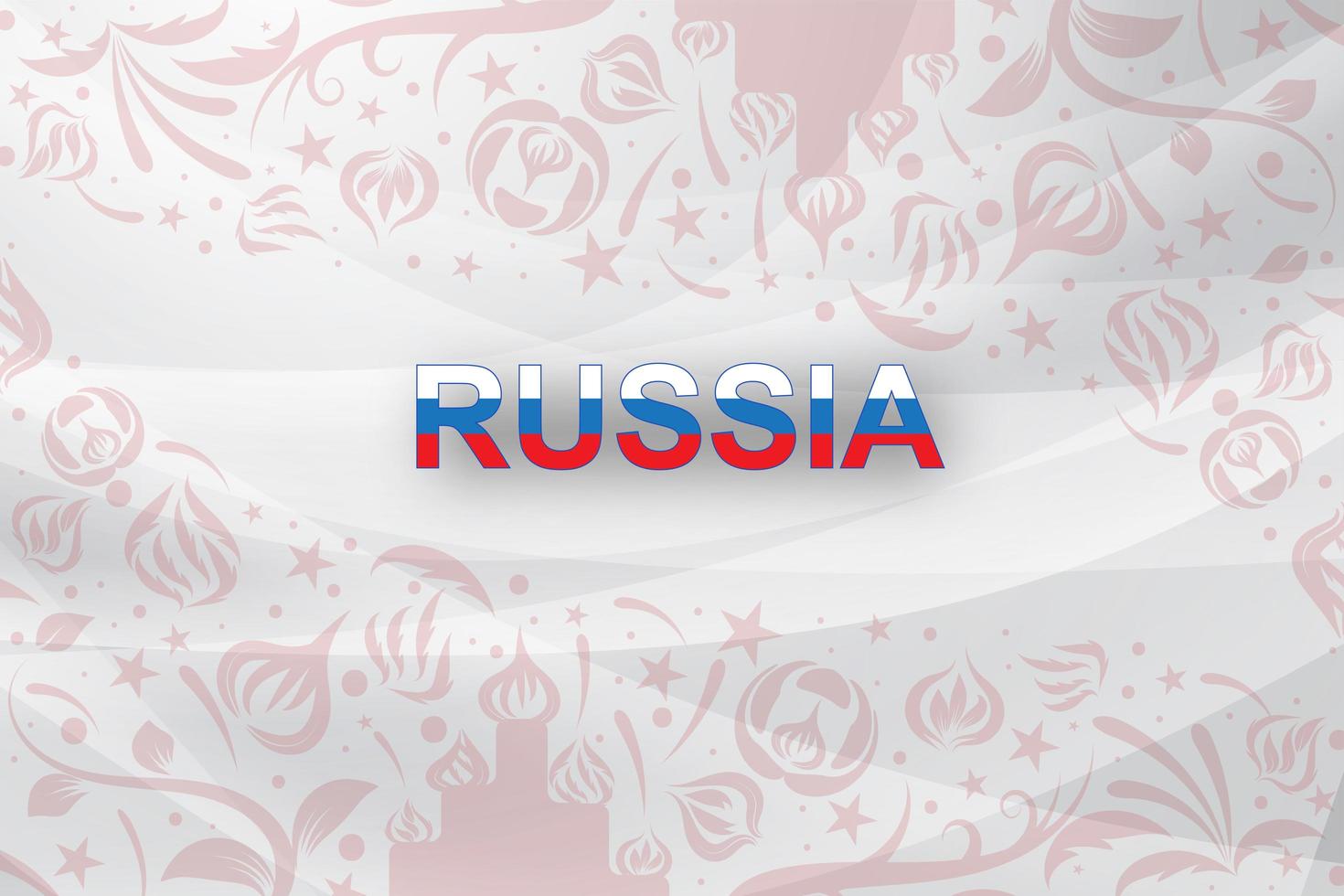 Abstract world Russian red Soccer  vector