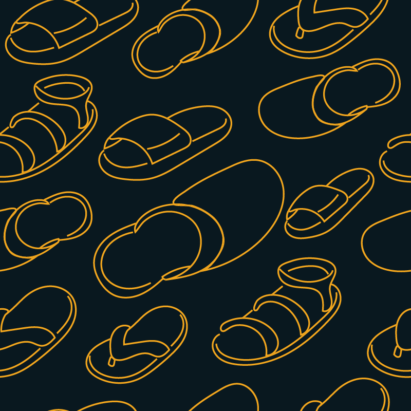 patrón de arte de línea de calzado vector