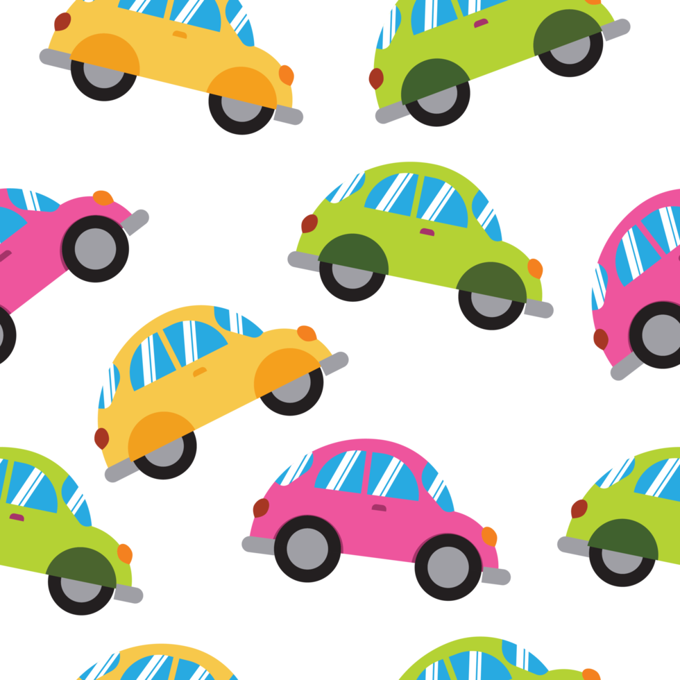 Cartoon Car Pattern vector